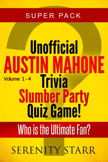 Ty unofficial austin mahone trivia slumber par quiz game super pack volumes 1-4