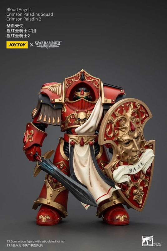 Joy toy (cn) warhammer the horus heresy action figure 1 18 blood angels crimson paladins squad crimson paladin 2 14 cm action figuur