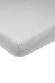 Meyco baby uni hoeslaken wieg - light grey - 40x80 90cm