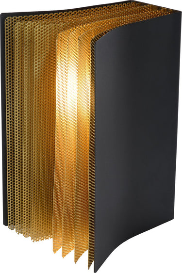 Lucide extravaganza livret - tafellamp - 1xe14 - zwart