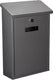 Perel brievenbus rio, wand- en paalmontage, met naamplaatje, incl. 2 sleutels, afmetingen (h x b x d) 39.5 x 27 x 10 cm, zilvergrijs