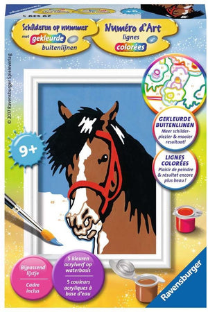 Ravensburger schilderen op nummer paardenblik - hobbypakket