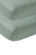 Meyco baby uni hoeslaken ledikant - 2-pack - stone green - 60x120cm