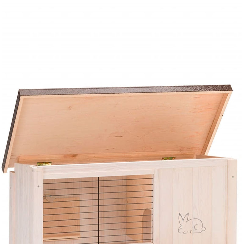 Afbeelding laden in galerijviewer, Ferplast Konijnenhok Ranch 100 Basic 92x47x81 cm wit 57090000
