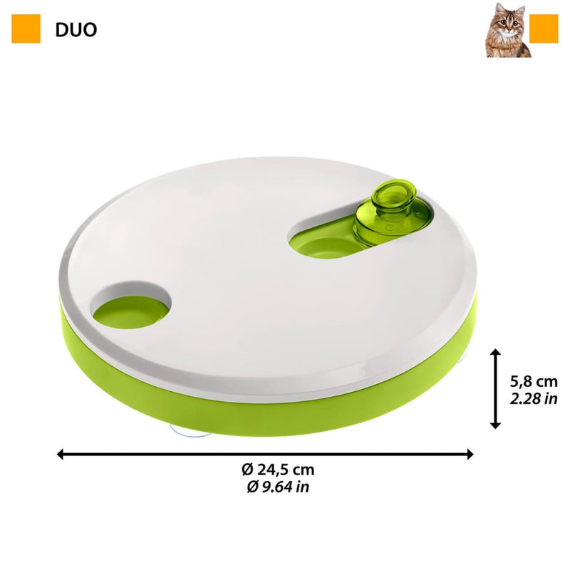 Afbeelding laden in galerijviewer, Ferplast Kattenspeelgoed Duo 5,8 cm wit groen
