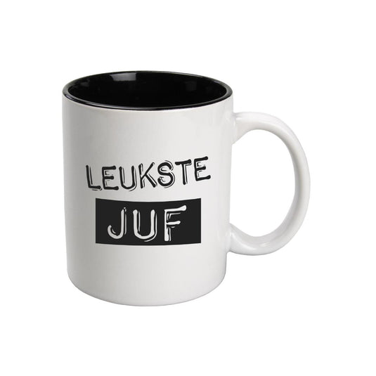 Paperdreams zwart wit mug - jufr - keramiek 400ml