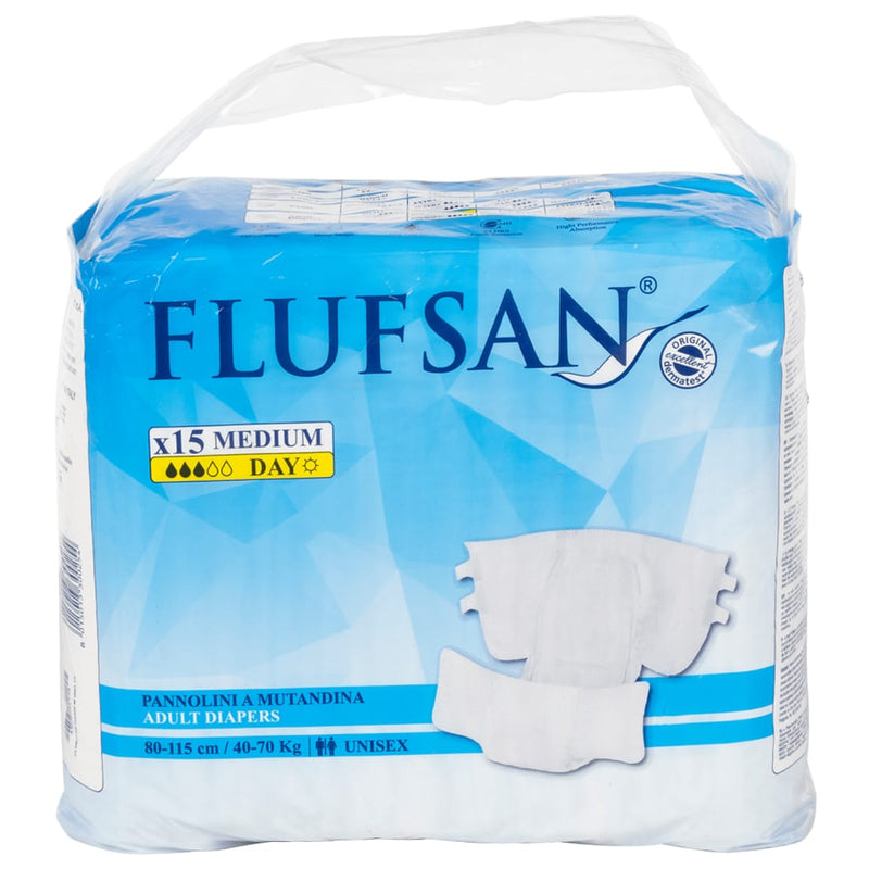 Afbeelding laden in galerijviewer, Vidaxl flufsan incontinentieluier 15 st maat m
