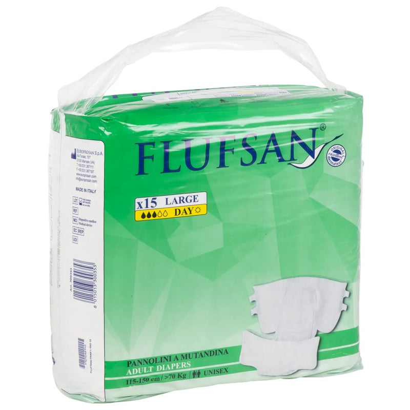 Afbeelding laden in galerijviewer, VidaXL Flufsan Incontinentieluier 15 st maat L
