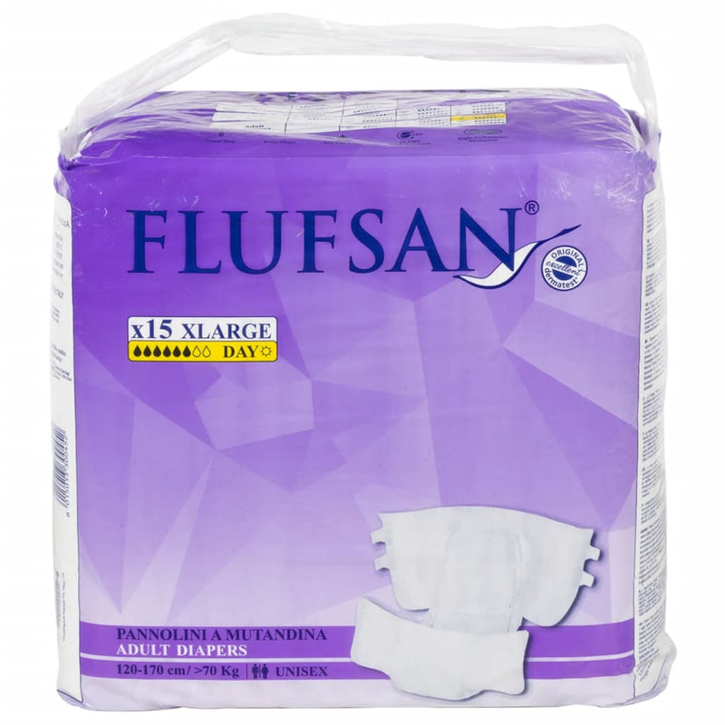 Afbeelding laden in galerijviewer, VidaXL Flufsan Incontinentieluier 15 st maat XL
