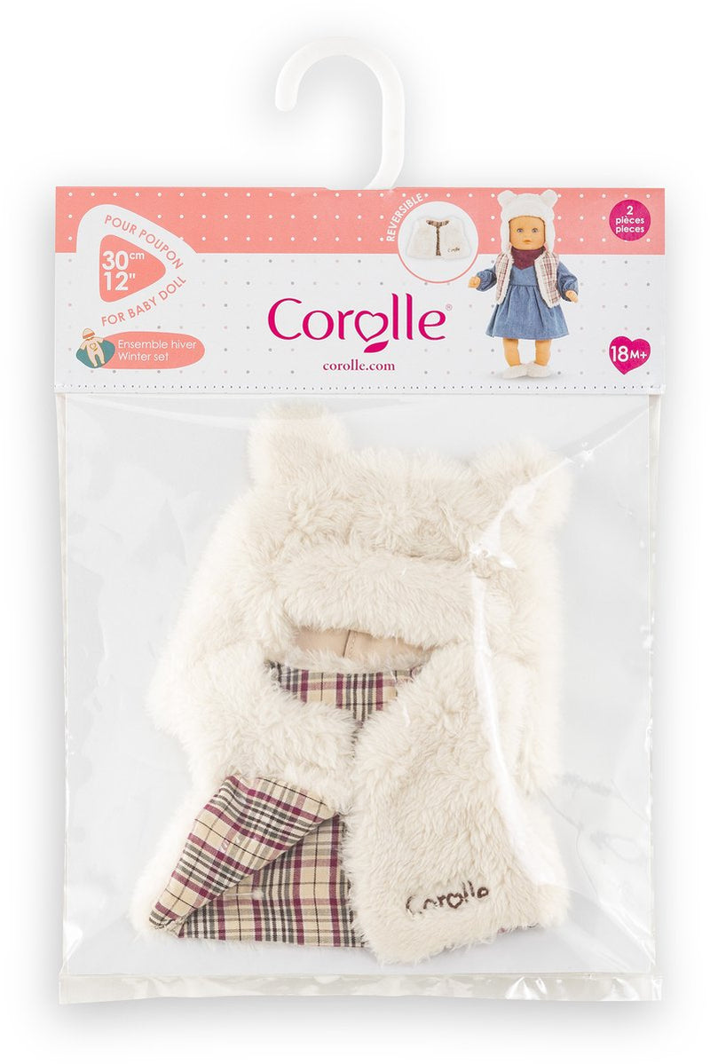 Afbeelding laden in galerijviewer, Corolle poppen winterset kostuum kleine ontdekker 30cm - poppenkleding.
