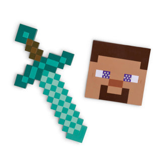 Afbeelding laden in galerijviewer, Disguise minecraft zwaard en masker set compleet
