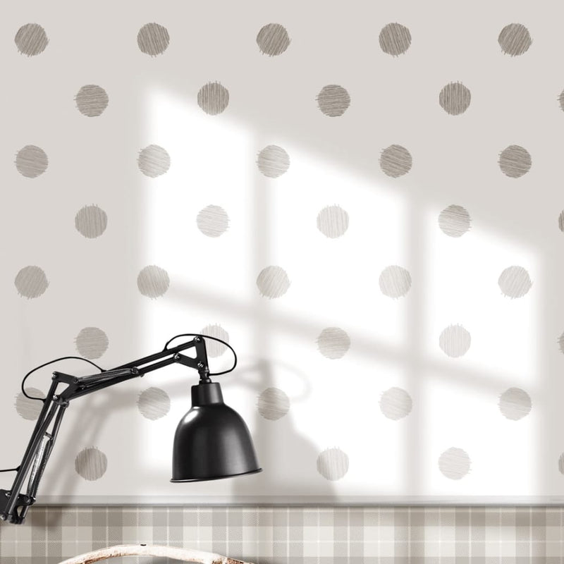 Afbeelding laden in galerijviewer, Noordwand behang urban friends coffee dots wit en grijs
