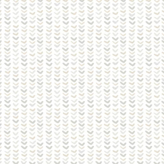 Noordwand behang mondo baby small harts wit en grijs