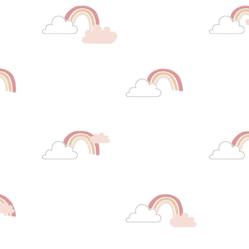 Afbeelding laden in galerijviewer, Noordwand behang mondo baby rainbows wit en roze
