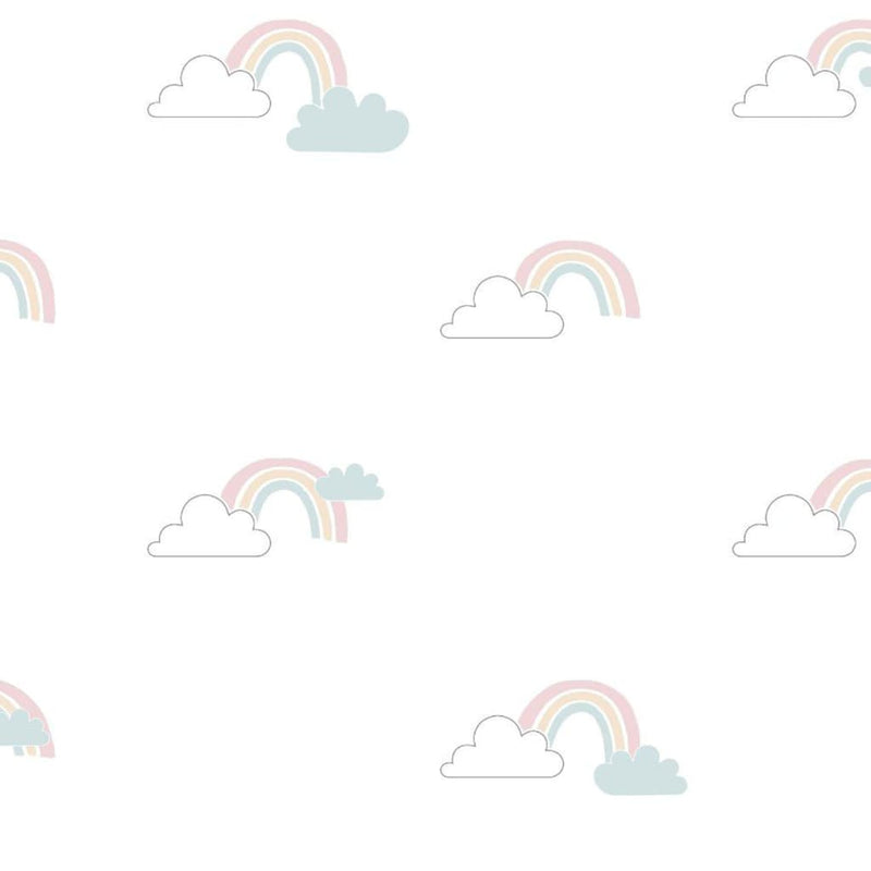 Afbeelding laden in galerijviewer, Noordwand behang mondo baby clouds wit blauw roze

