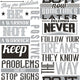 Noordwand behang friends coffee words and letters zwart en wit