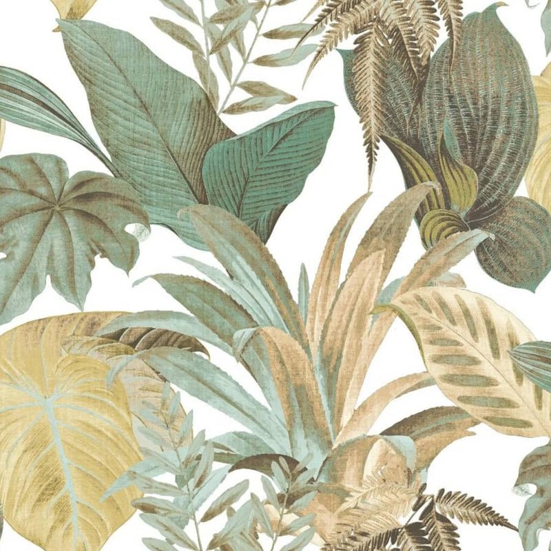 Afbeelding laden in galerijviewer, Noordwand behang topchic big leaves groen en beige

