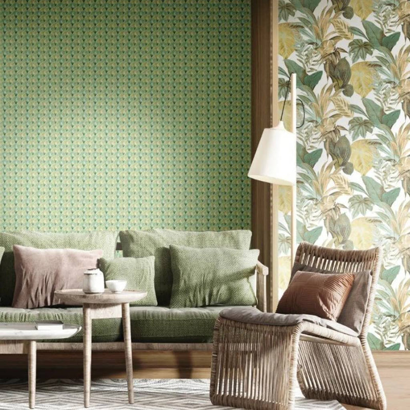 Afbeelding laden in galerijviewer, Noordwand Noordwand Behang Topchic Fans groen
