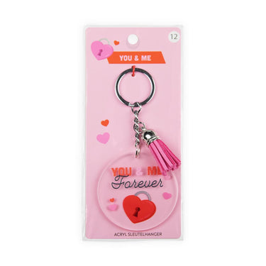 Paperdreams sleutelhanger- you me acryl 6,5x13,5cm