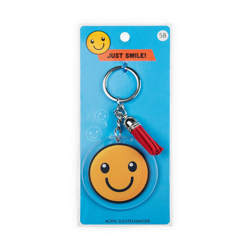 Afbeelding laden in galerijviewer, Paperdreams sleutelhanger- smiley acryl 6,5x13,5cm
