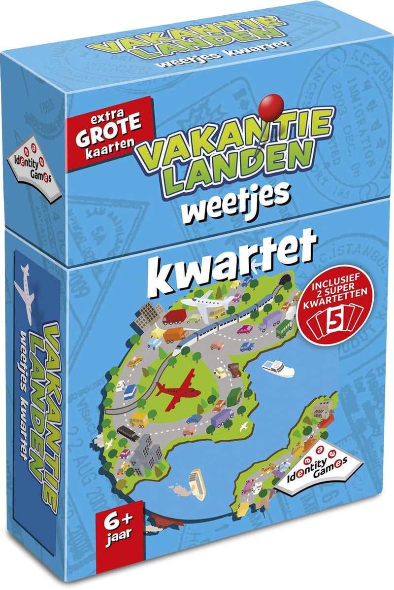 Afbeelding laden in galerijviewer, Identity games vakantielanden weetjes kwartet - kaartspel - boordevol leuke feitjes over populaire vakantiebestemmingen
