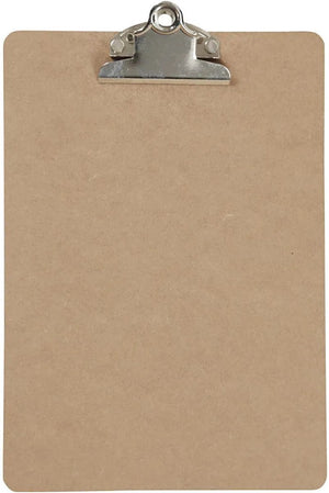 Creativ company clipboard klembord memobord voor documenten - hardboard - a5 formaat - met stevige klem