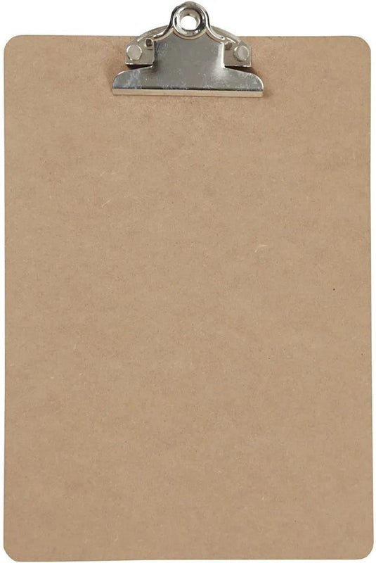 Creativ company clipboard klembord memobord voor documenten - hardboard - a5 formaat - met stevige klem