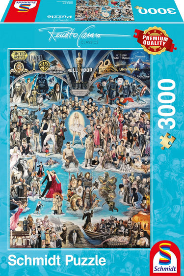 Schmidt - legpuzzel - hollywood xxl - renato casaro - 3000 stukjes - volwassenen - vanaf 14 jaar