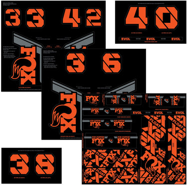 Fox racing shox custom fork and shox kit 2021 sticker set