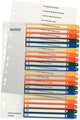 Leitz 1296 register din a4 1-20 polypropyleen meerdere kleuren 20 tabbladen extra breed, pc-beschrijfbaar 12960000