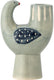 Bloomingville trudy kaars houder - blauw - aardewerk