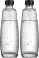 Sodastream glazen karaffen 1l duo pack | 2 stuks | alleen geschikt voor duo bruiswatertoestel