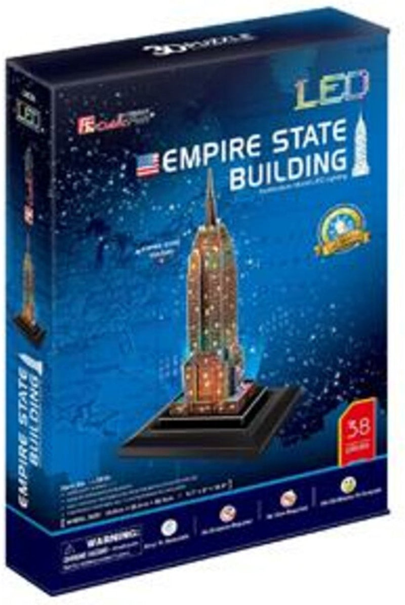 Afbeelding laden in galerijviewer, Cubic fun 3d puzzel empire state building met led verlichting
