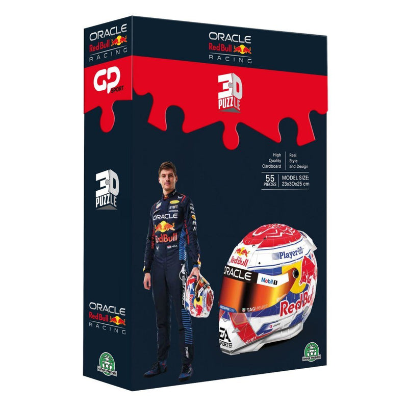 Afbeelding laden in galerijviewer, Overige merken 3d puzzel formule 1 helm max verstappen 55 stukjes
