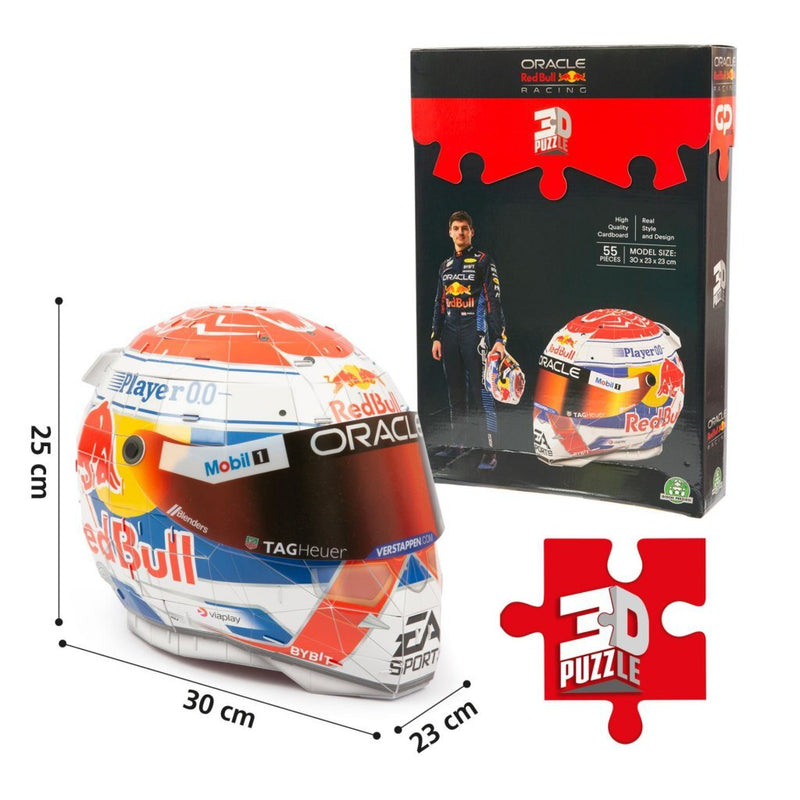 Afbeelding laden in galerijviewer, Overige merken 3d puzzel formule 1 helm max verstappen 55 stukjes
