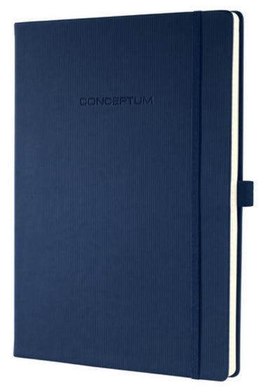 Sigel notitieboek a4 - conceptum pure - donkerblauw - hardcover - 194 pagina's - 80 grams - lijn - si-co647