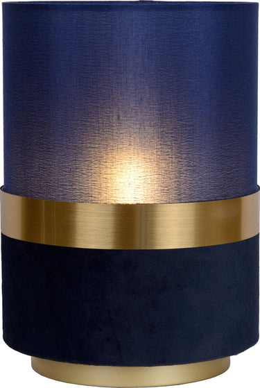 Lucide extravaganza tusse - tafellamp - ø 15 cm - 1xe14 - blauw