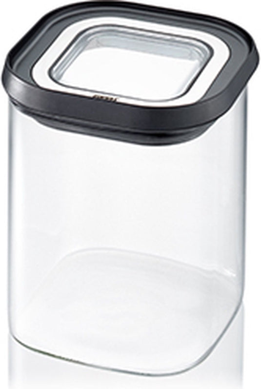 Gefu pantry voorraadbus – 900 ml – borosilicaatglas – luchtdicht stapelbaar