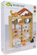 Tender leaf kattenhotel houten poppenhuis met katten en accessoires.