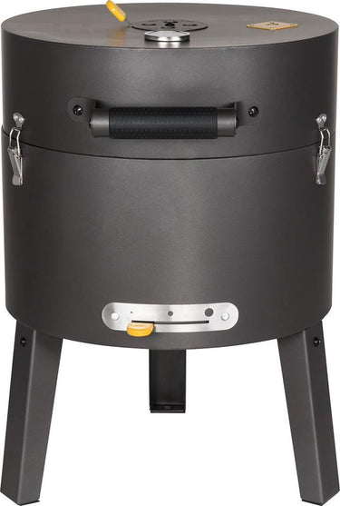 Boretti - tonello houtskoolbarbecue - bbq - ø 37 cm - zwart - draagbaar