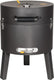 Boretti - tonello houtskoolbarbecue - bbq - ø 37 cm - zwart - draagbaar