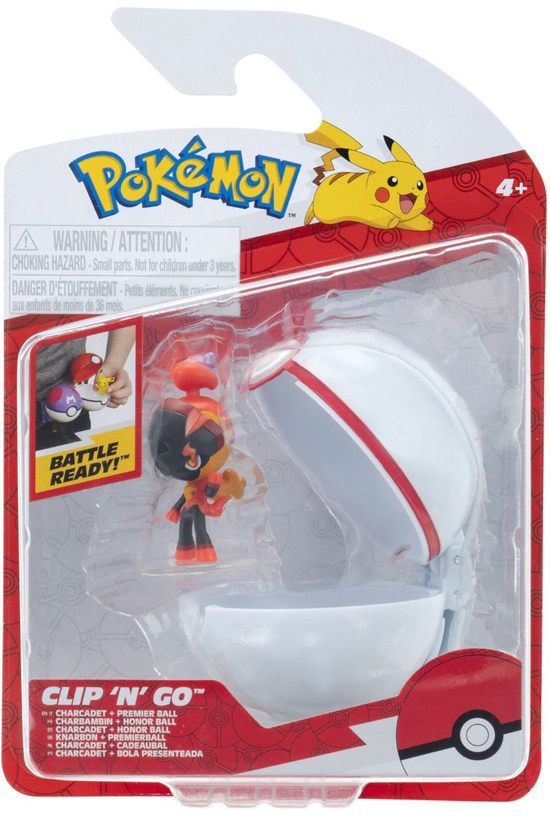 Afbeelding laden in galerijviewer, Jazwares pokémon - clip n go charcadet premier ball
