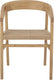 Bloomingville - vitus eetkamerstoel - beige - eiken