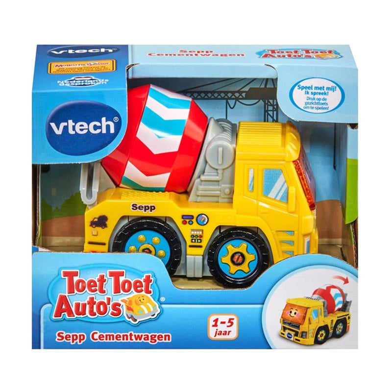 Afbeelding laden in galerijviewer, Vtech toet toet auto's sepp cementwagen - interactief speelgoed - speelgoedvoertuig
