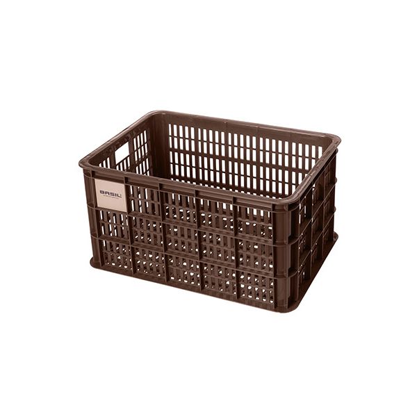 Afbeelding laden in galerijviewer, Basil fietskrat L - groot - 40 liter - bruin
