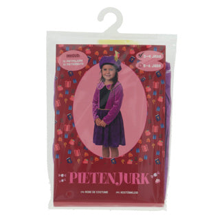 Afbeelding laden in galerijviewer, Pietenjurk paars sterren 98-104 cm | 2 stuks
