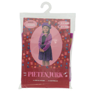 Afbeelding laden in galerijviewer, Pietenjurk paars sterren 110-116 cm | 2 stuks
