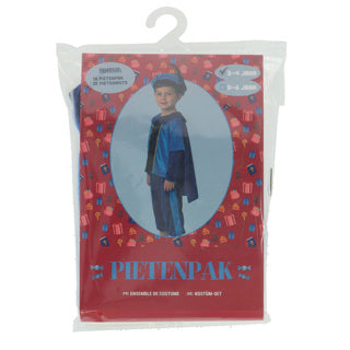 Afbeelding laden in galerijviewer, Pietenpak blauw cape 98-104 cm | 2 stuks
