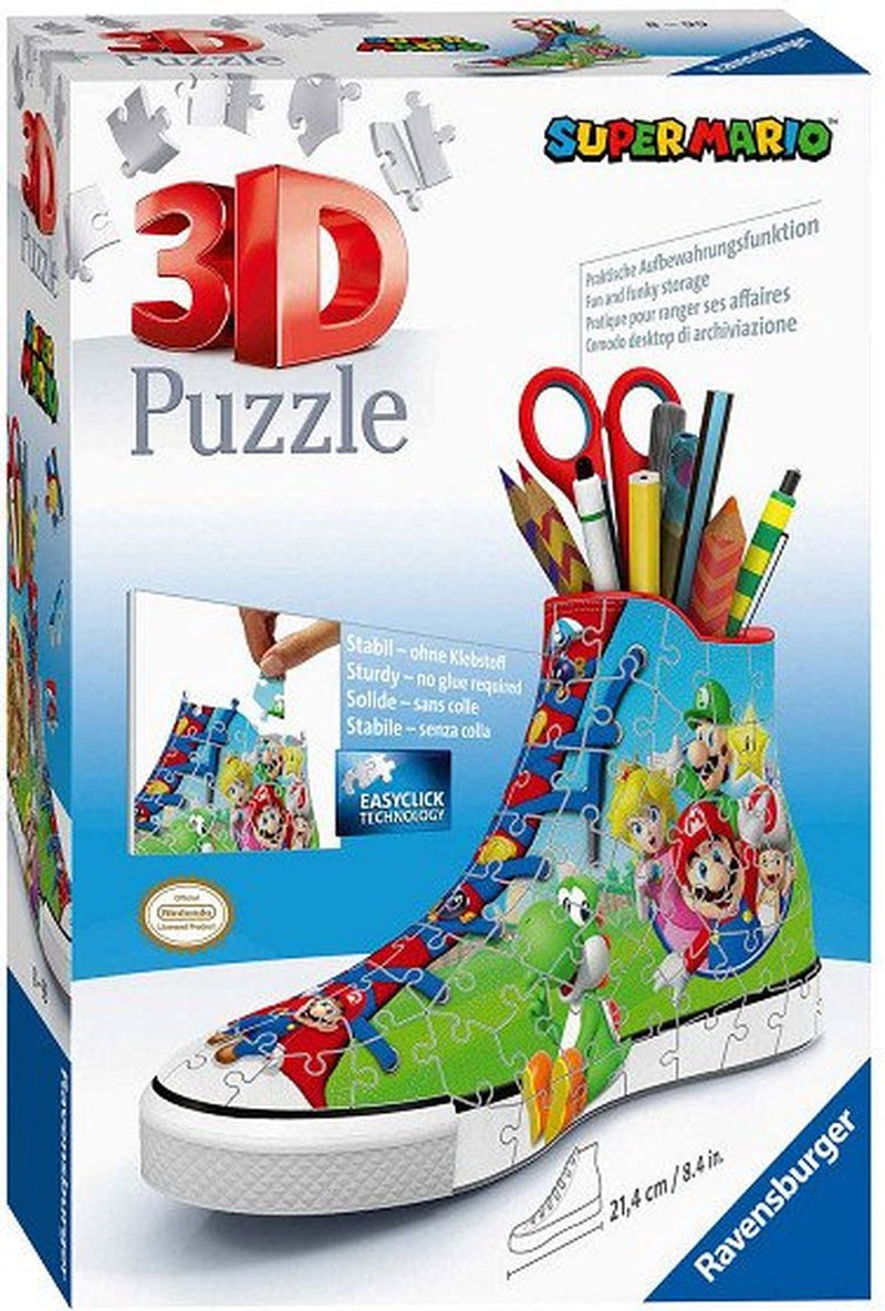Afbeelding laden in galerijviewer, Ravensburger sneaker super mario - 3d puzzel - 108 stukjes
