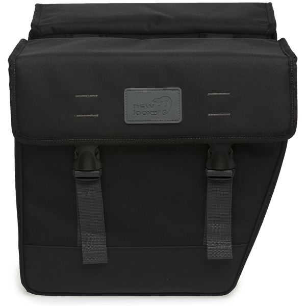 Afbeelding laden in galerijviewer, New Looxs Origin Dubbel tas zwart - fietstas - unisex - waterafstotend - 39L
